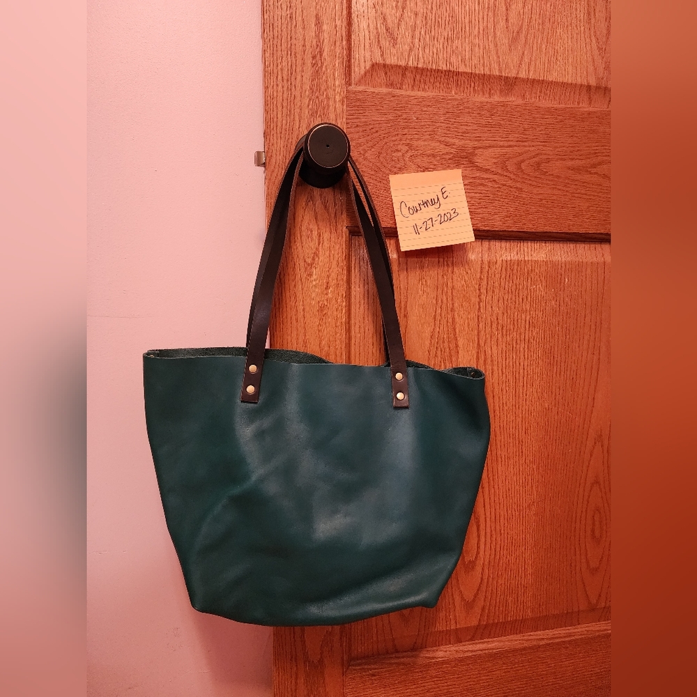 Portland Leather Large Peacock Tote